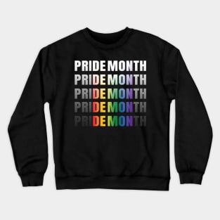 Pride Month Demon LGBT Gay Pride Month Transgender Lesbian Crewneck Sweatshirt